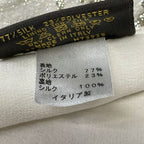 Louis Vuitton Shawl Etole Monogram Sole Glitter Blanc Silk Scarf — view 3