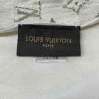 Louis Vuitton Shawl Etole Monogram Sole Glitter Blanc Silk Scarf — view 2