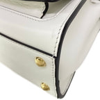Fendi Handbag Peekaboo Iconic Small White Flap Pocket Leather — view 7