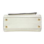 Fendi Handbag Peekaboo Iconic Small White Flap Pocket Leather — view 5