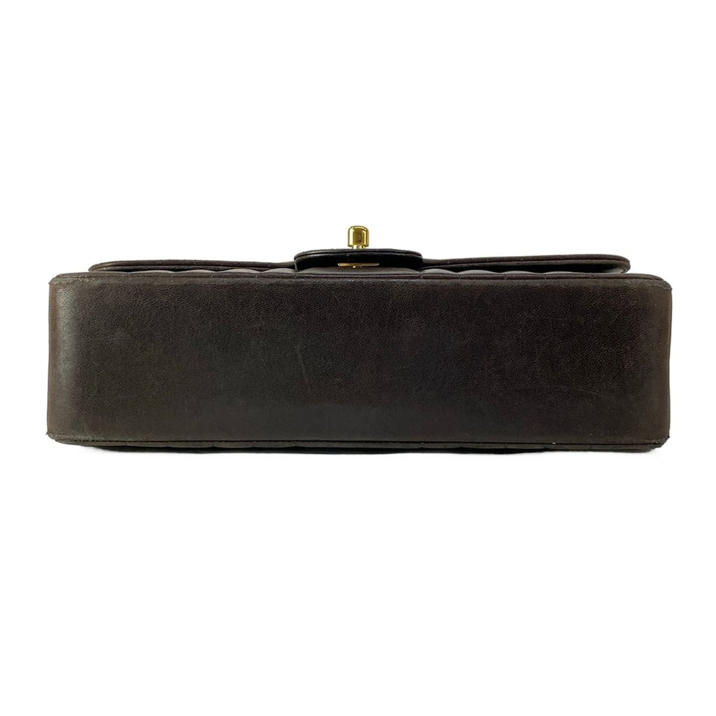 Chanel Shoulder Bag Black Chain Gold Lambskin — view 5