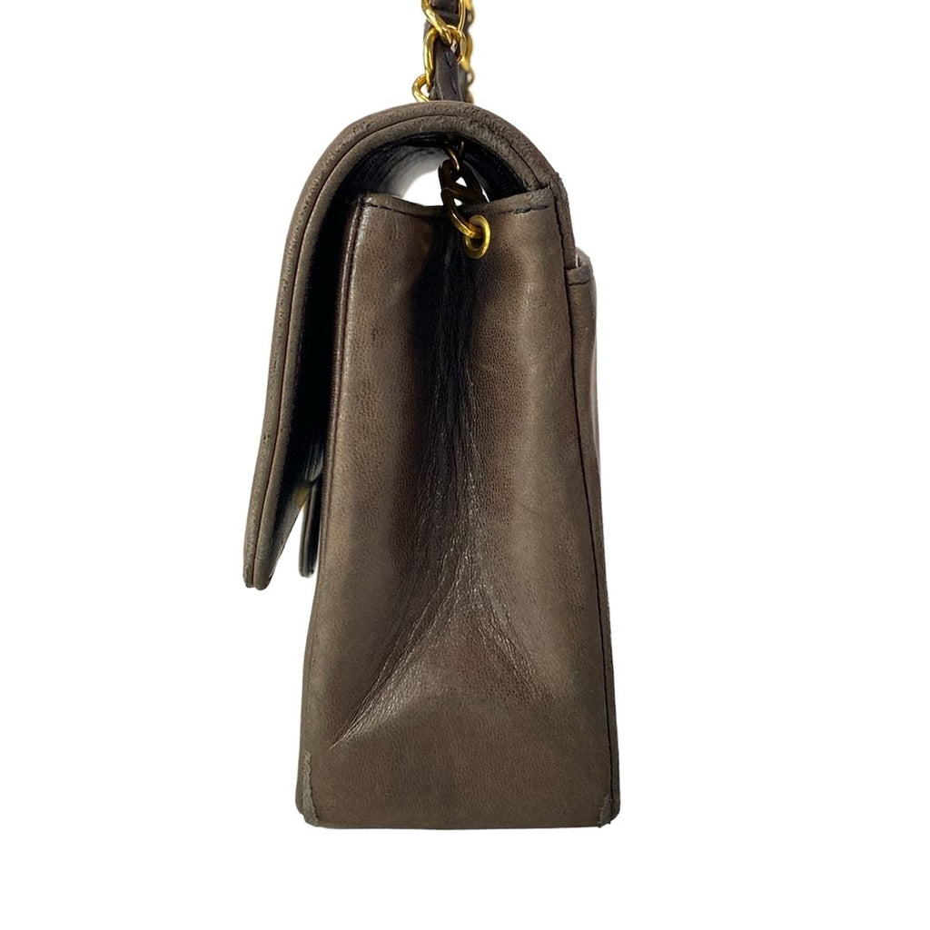 Chanel Shoulder Bag Black Chain Gold Lambskin — view 4