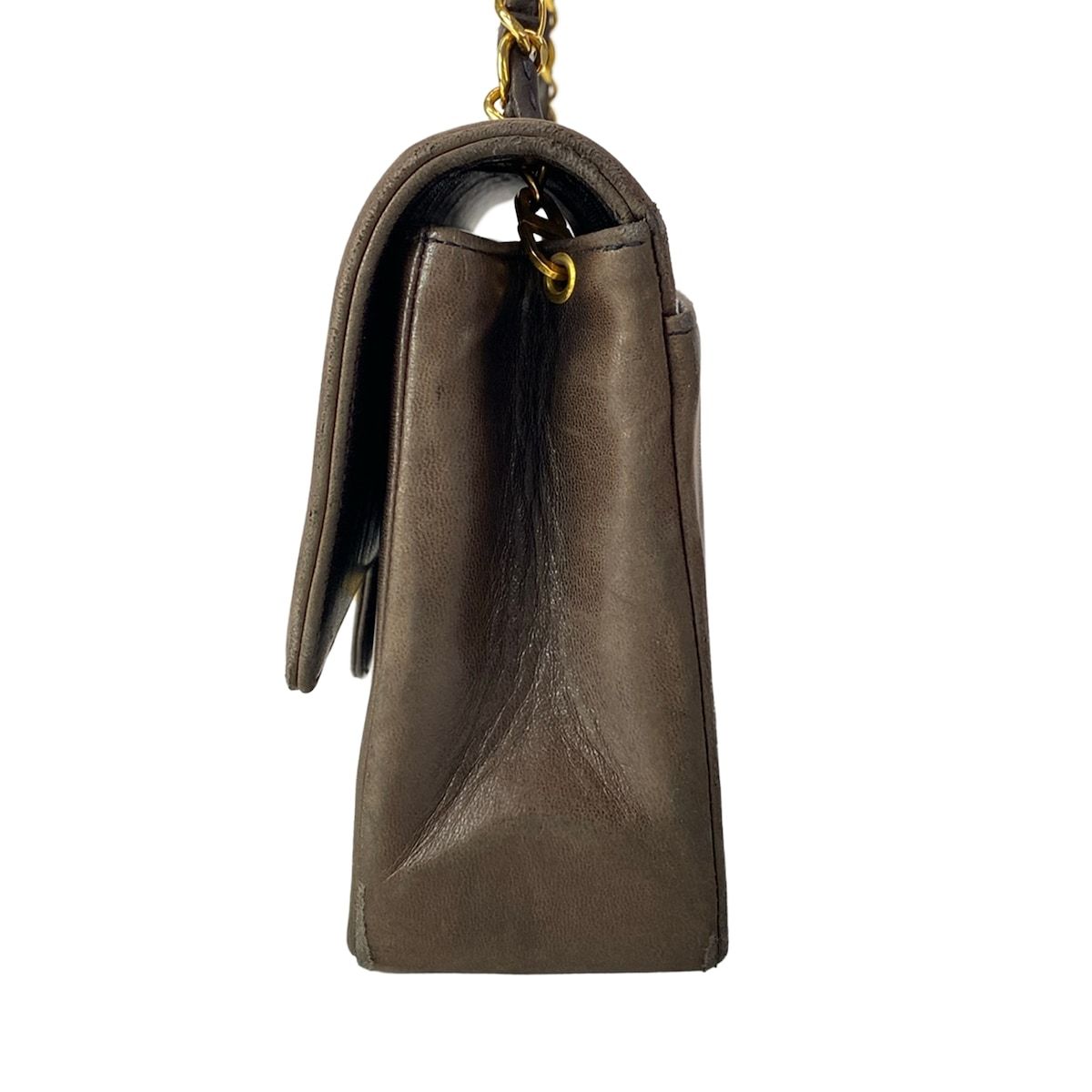 Chanel Shoulder Bag Black Chain Gold Lambskin — view 4