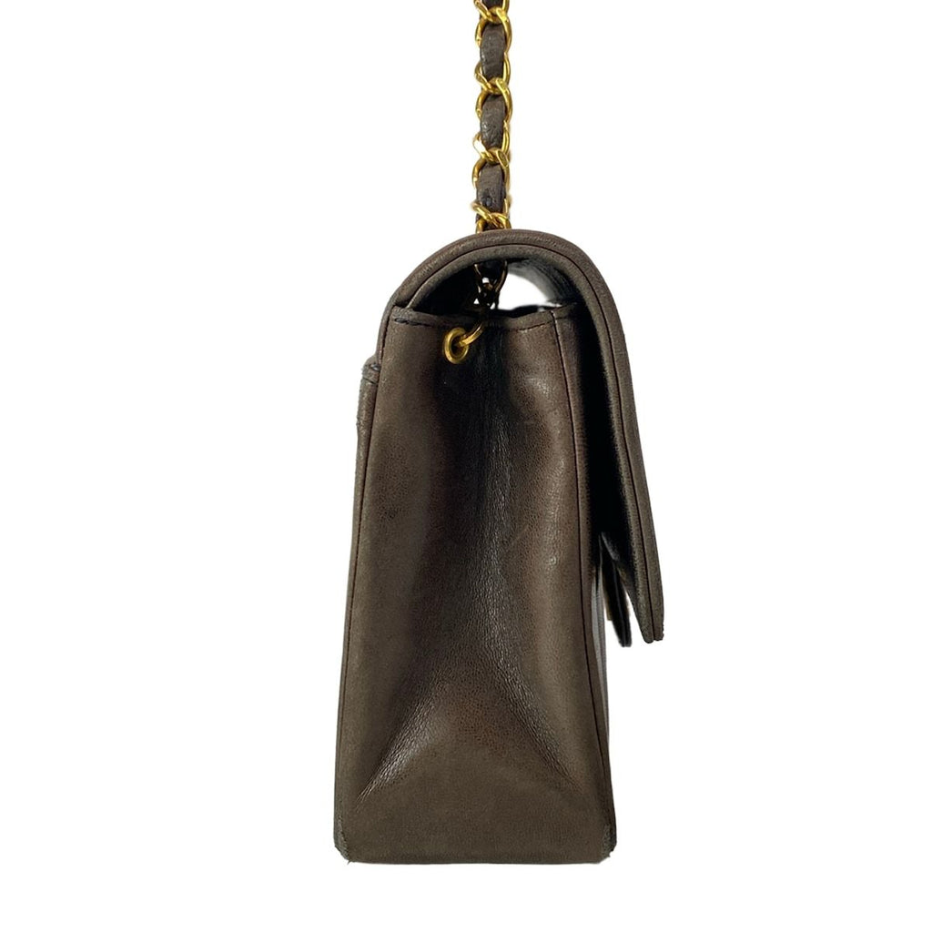 Chanel Shoulder Bag Black Chain Gold Lambskin — view 2