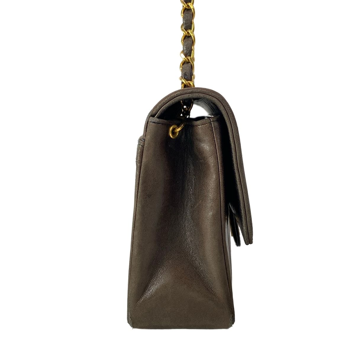 Chanel Shoulder Bag Black Chain Gold Lambskin — view 2
