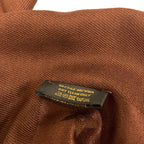 Louis Vuitton Shawl Monogram Chocolat Wool Silk Scarf — view 3