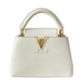 Louis Vuitton Handbag Capucines Mini Snow Leather Cowhide