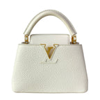 Louis Vuitton Handbag Capucines Mini Snow Leather Cowhide