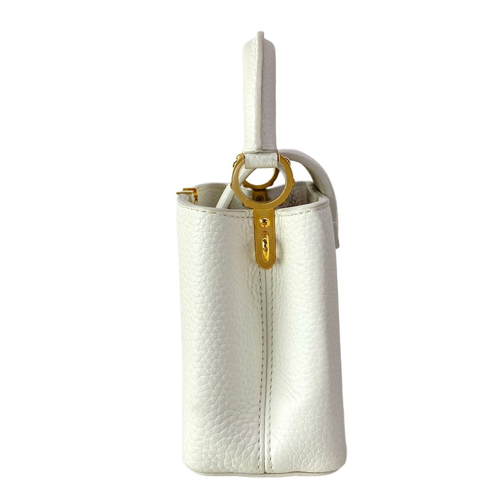 Louis Vuitton Handbag Capucines Mini Snow Leather Cowhide — view 4