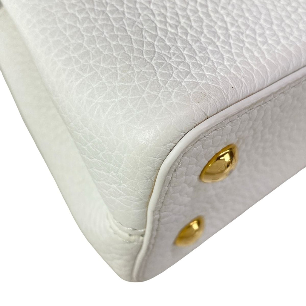 Louis Vuitton Handbag Capucines Mini Snow Leather Cowhide — view 8
