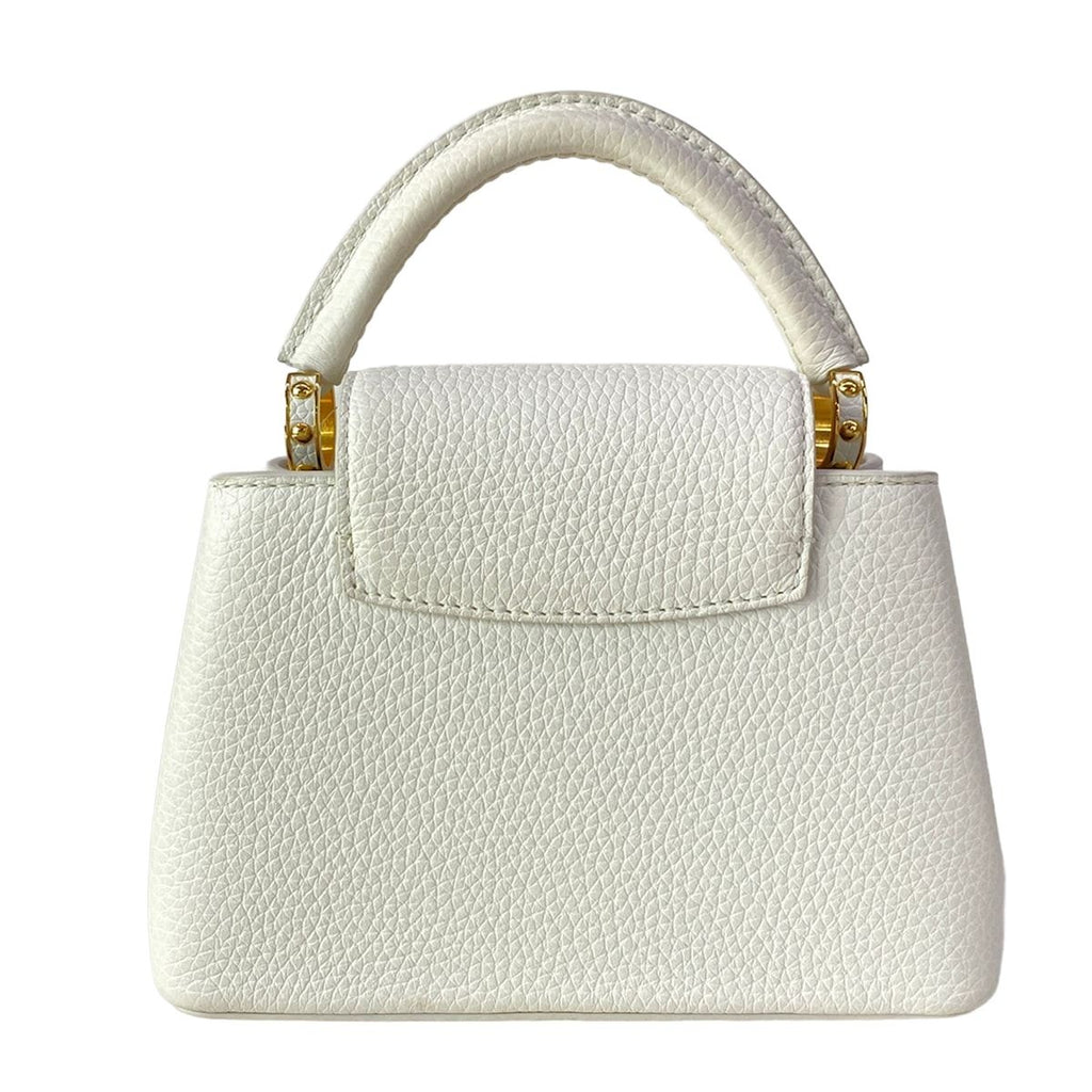 Louis Vuitton Handbag Capucines Mini Snow Leather Cowhide — view 3