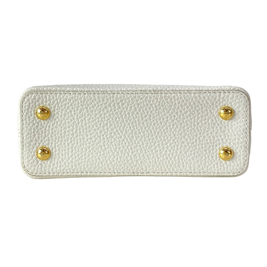 Louis Vuitton Handbag Capucines Mini Snow Leather Cowhide — view 5