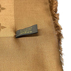 Louis Vuitton Shawl Brown Monogram Wool Silk Scarf — view 3