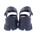 Prada Monolith Triangle Logo Sandals — view 5