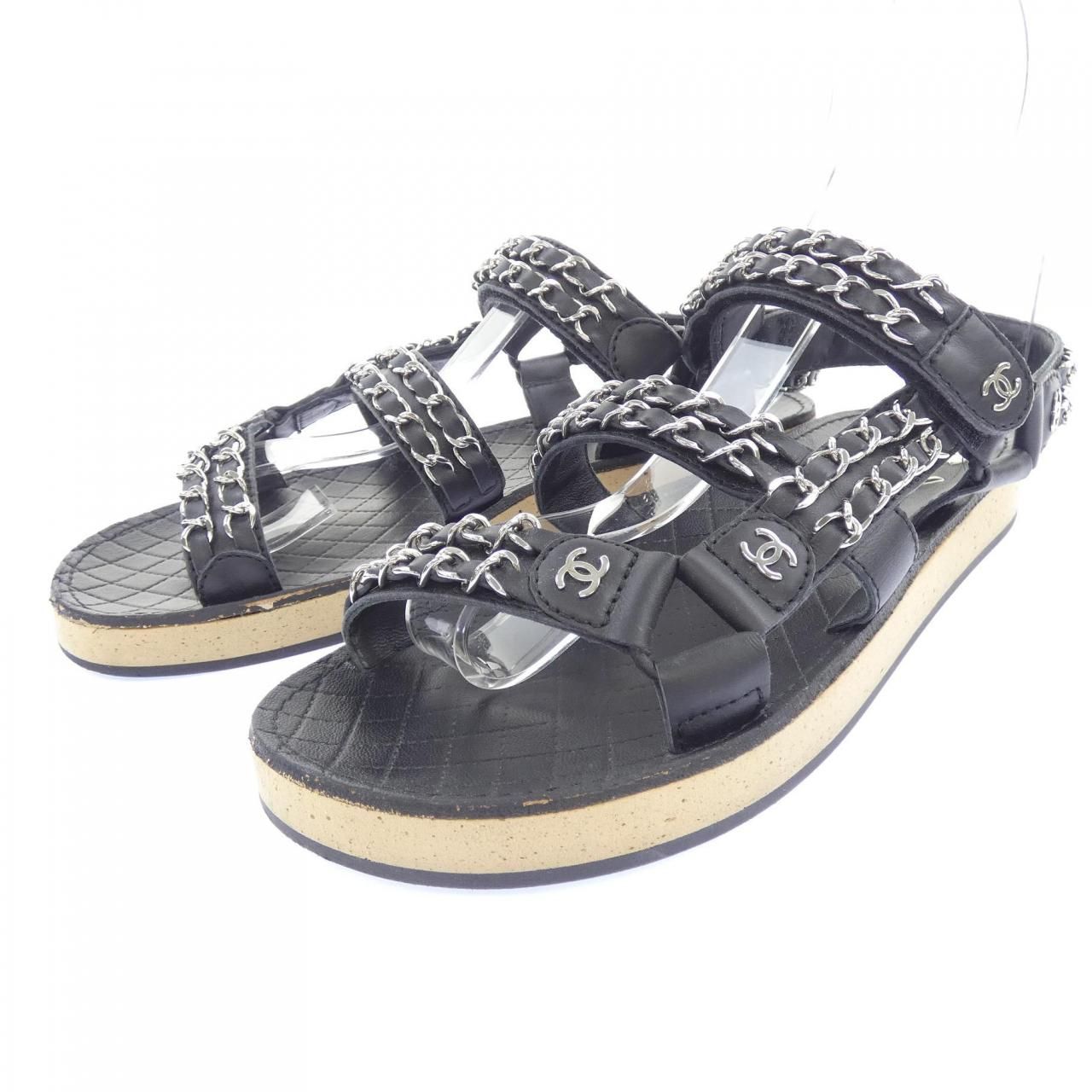 Chanel Sandals Black — view 3