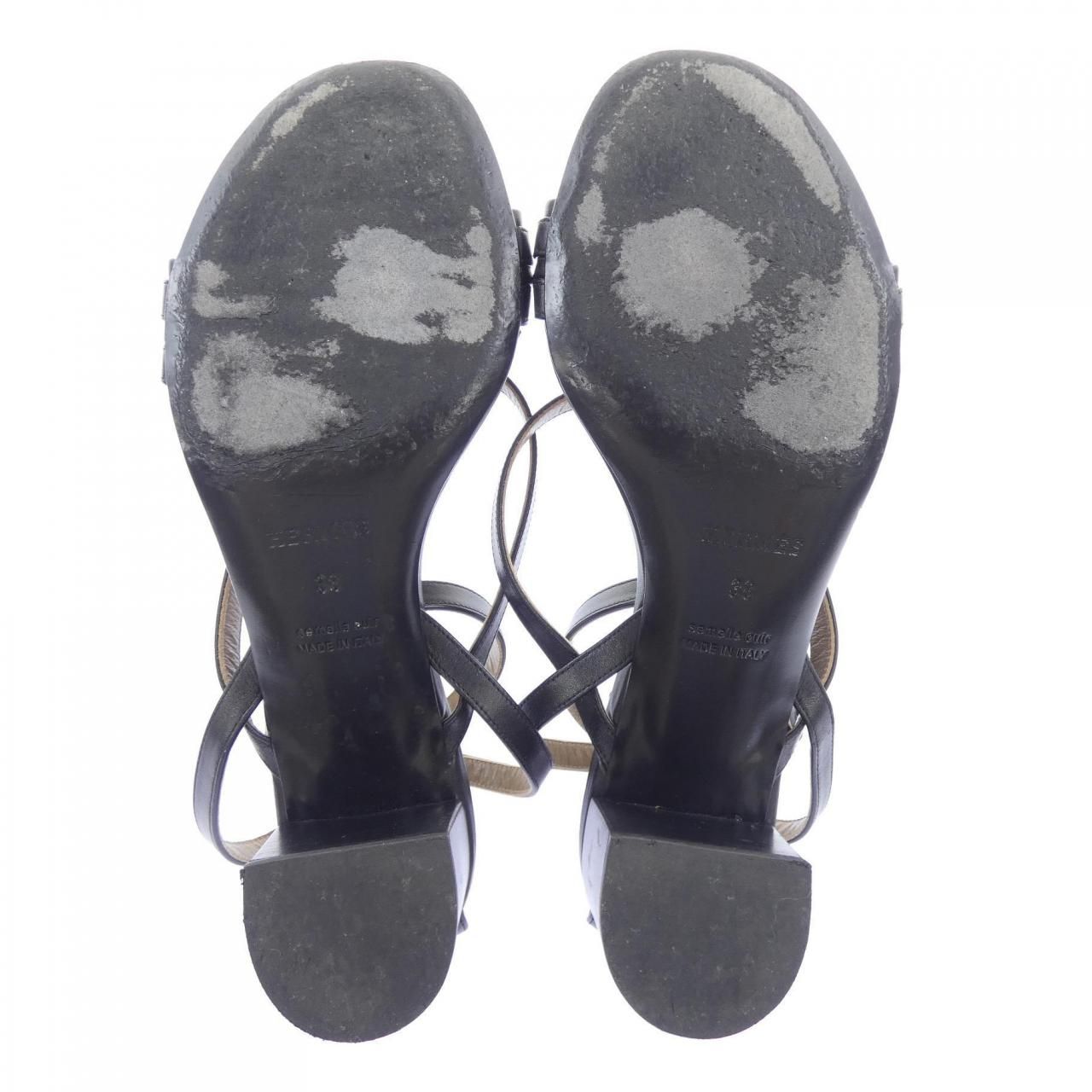 Hermes Antinea Sandals Black — view 4