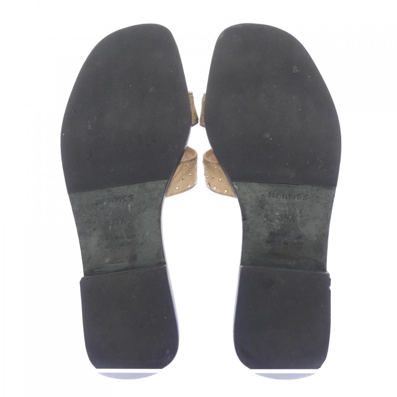 Hermes Oran Sandals Beige — view 4
