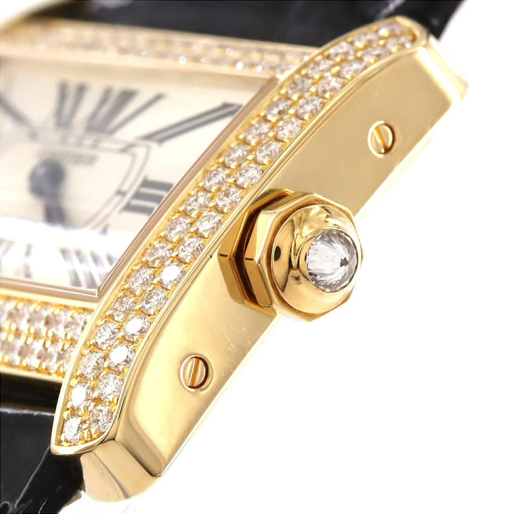 Cartier Mini Tank Divan YG Quartz Watch — view 3