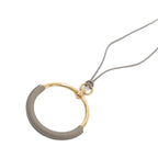 Hermes Loop Necklace Pink