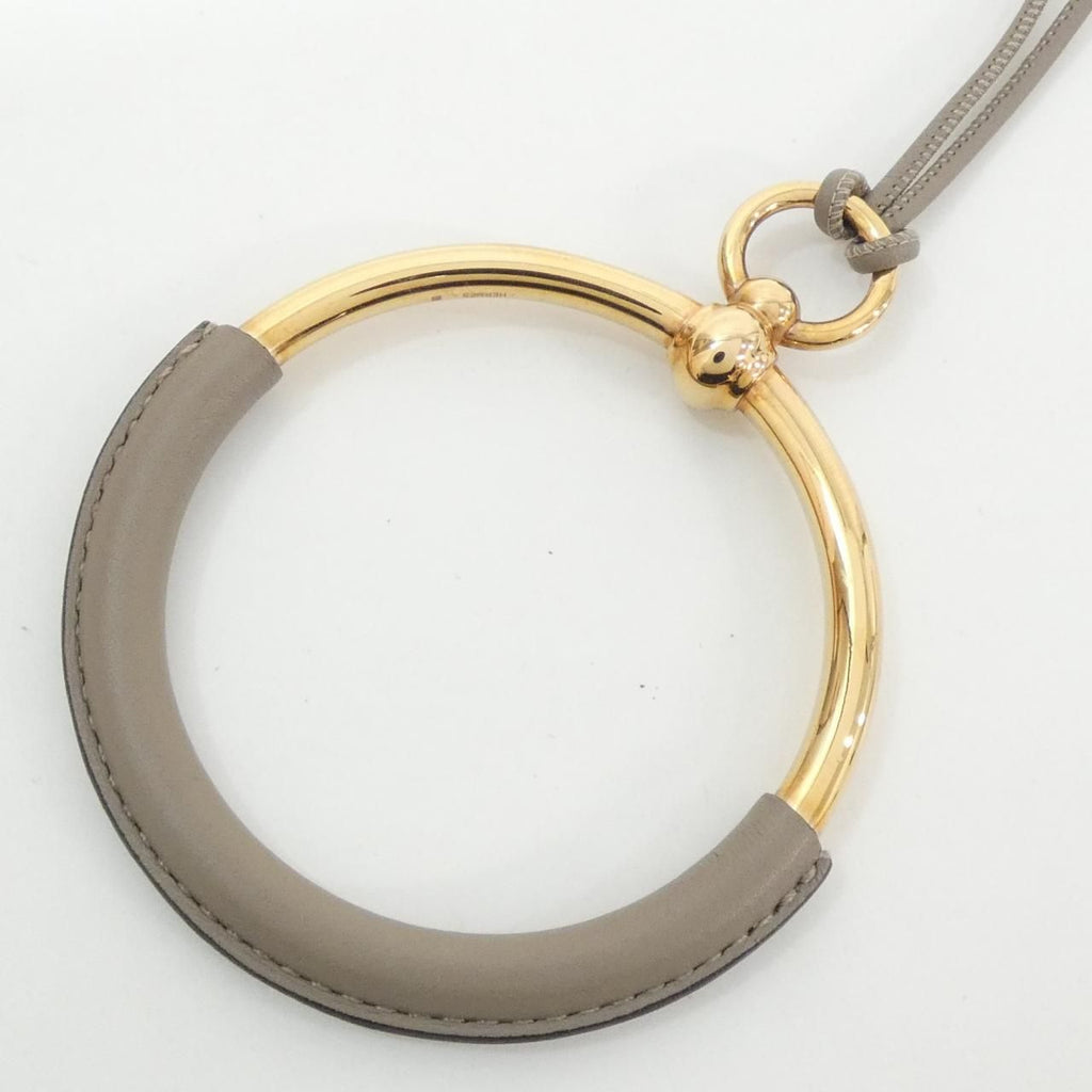 Hermes Loop Necklace Pink — view 3