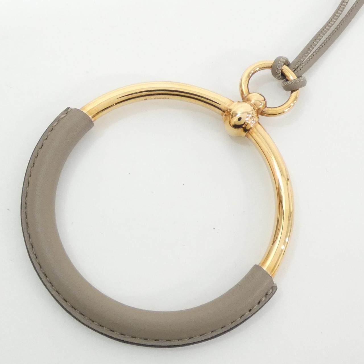 Hermes Loop Necklace Pink — view 3