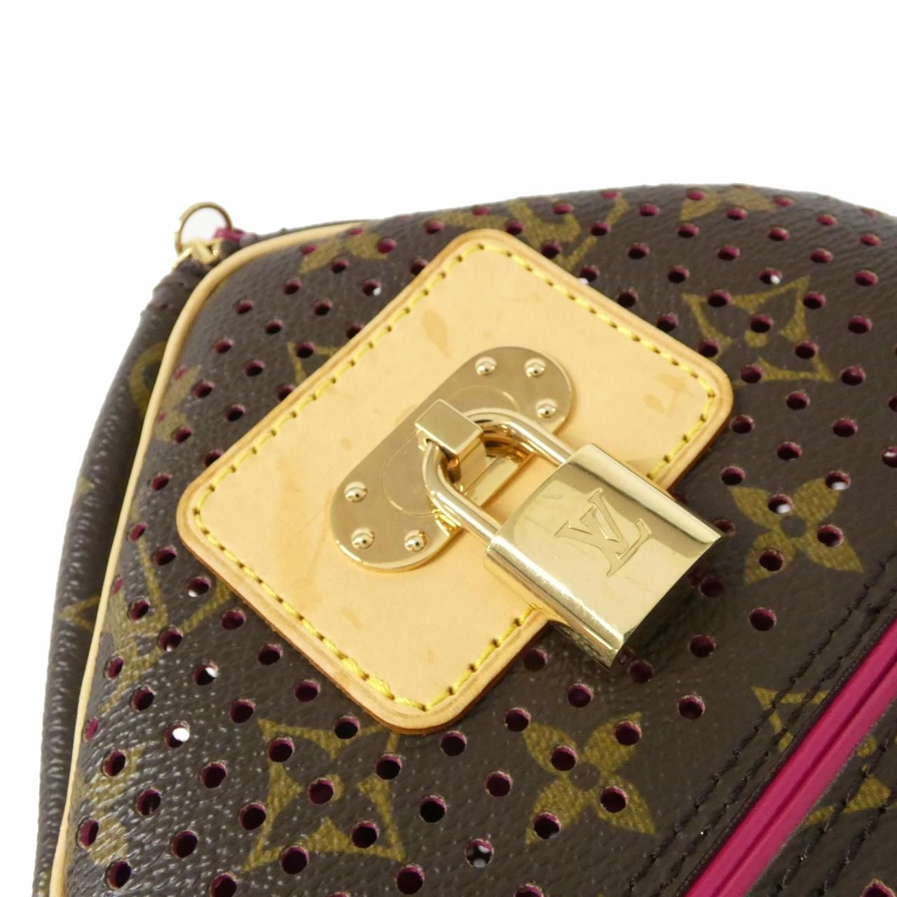 Louis Vuitton Monogram Perfo Speedy 30 cm Boston — view 5