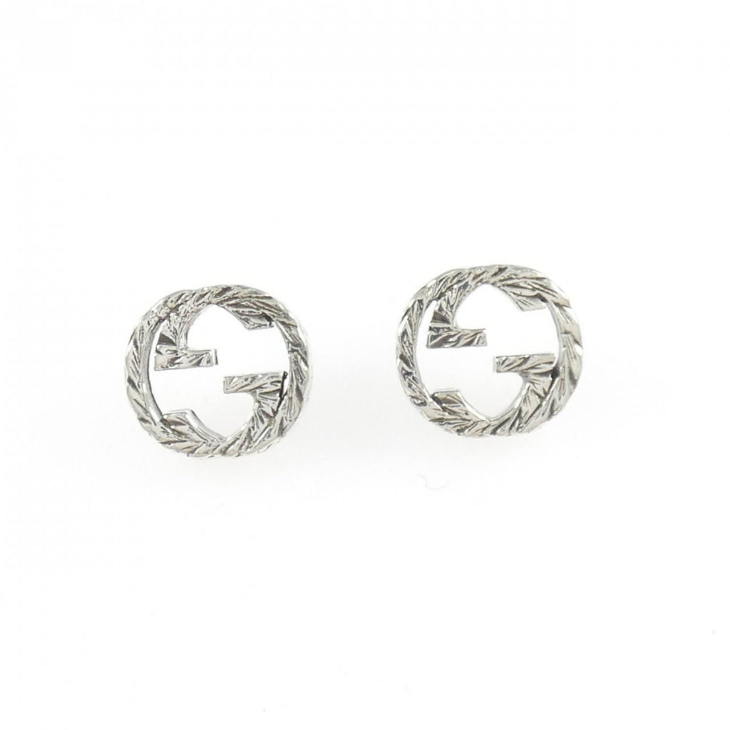 Gucci Interlocking Earrings Silver — view 2