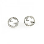 Gucci Interlocking Earrings Silver — view 2