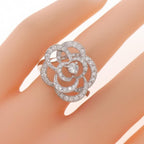 Chanel Camellia Ring White Gold
