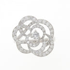 Chanel Camellia Ring White Gold