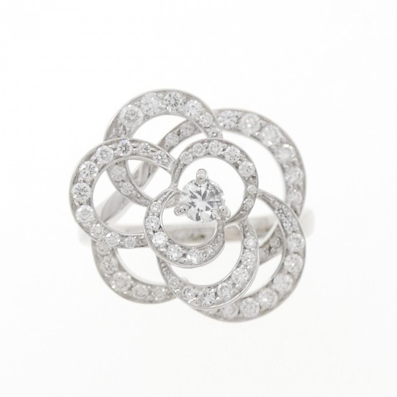 Chanel Camellia Ring White Gold