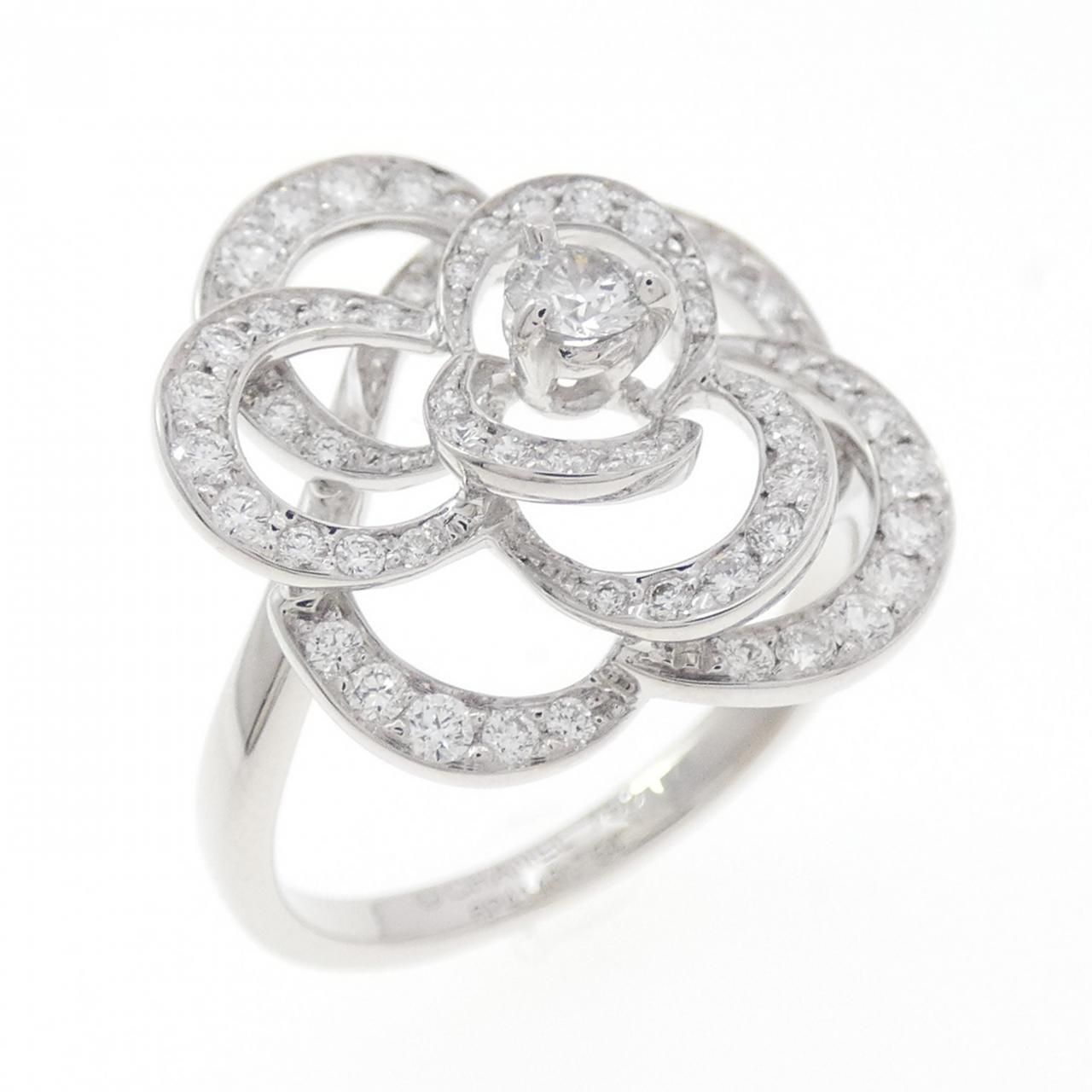 Chanel Camellia Ring White Gold