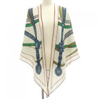 Hermes la Promenade du Matin Triangle Jean Shawl Scarf