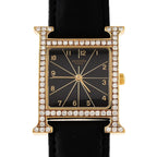 Hermes Watch YG D YG Quartz