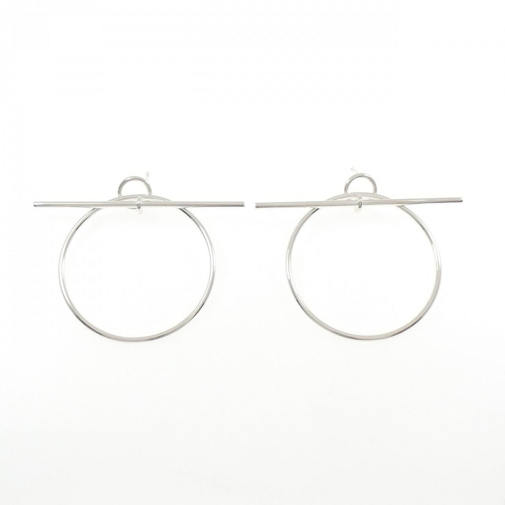 Hermes Echappee Earrings Silver