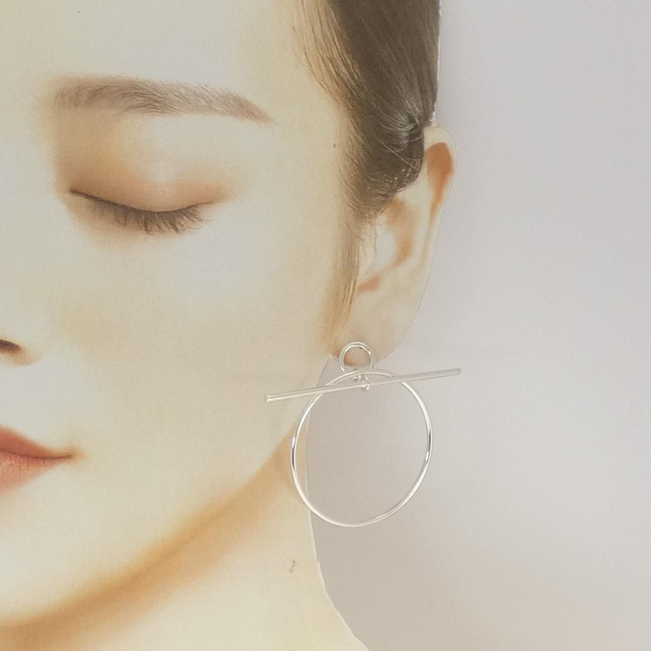 Hermes Echappee Earrings Silver — view 4