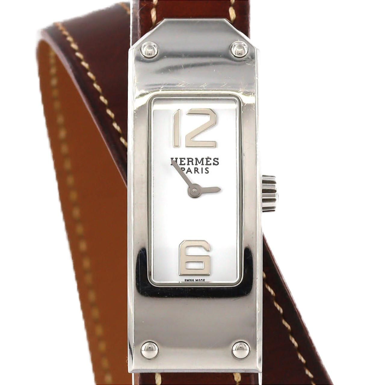 Hermes Kelly 2 Double Tour SS Quartz