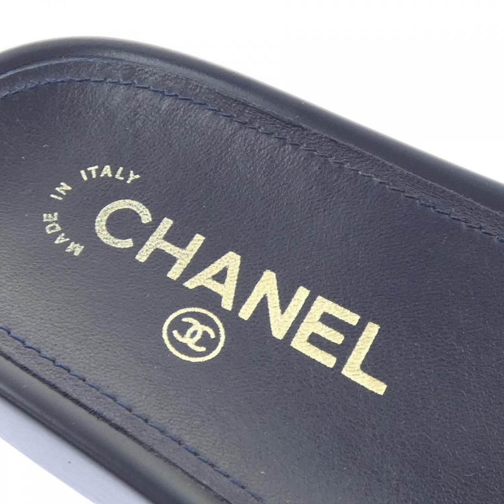 Chanel Sandals Navy — view 6