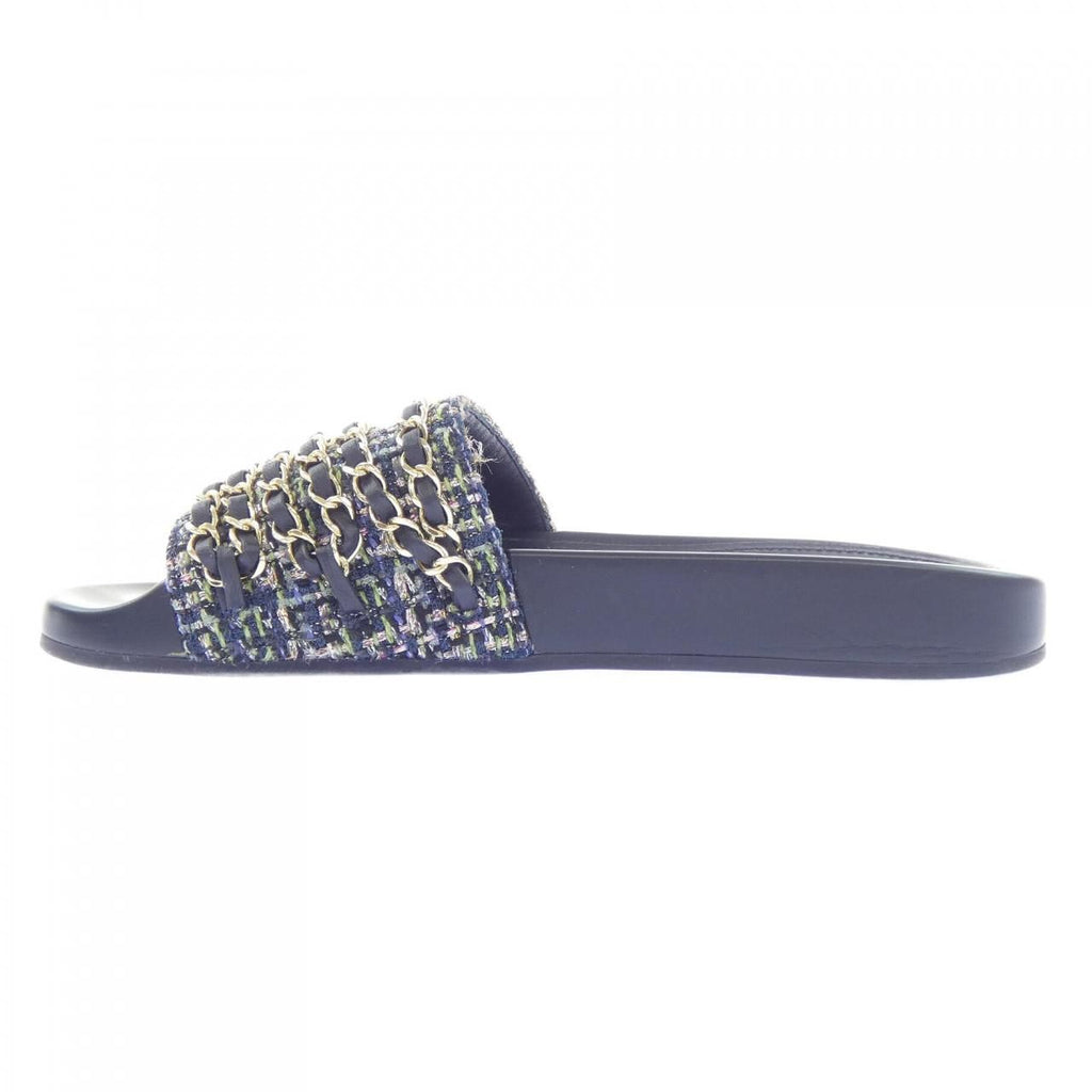 Chanel Sandals Navy — view 2