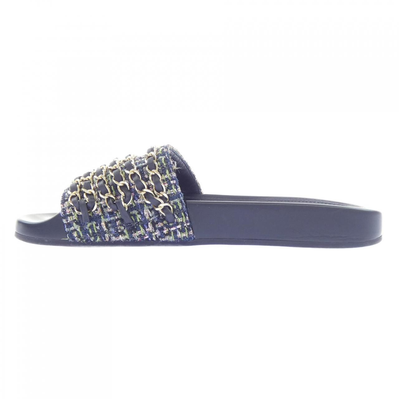 Chanel Sandals Navy — view 2