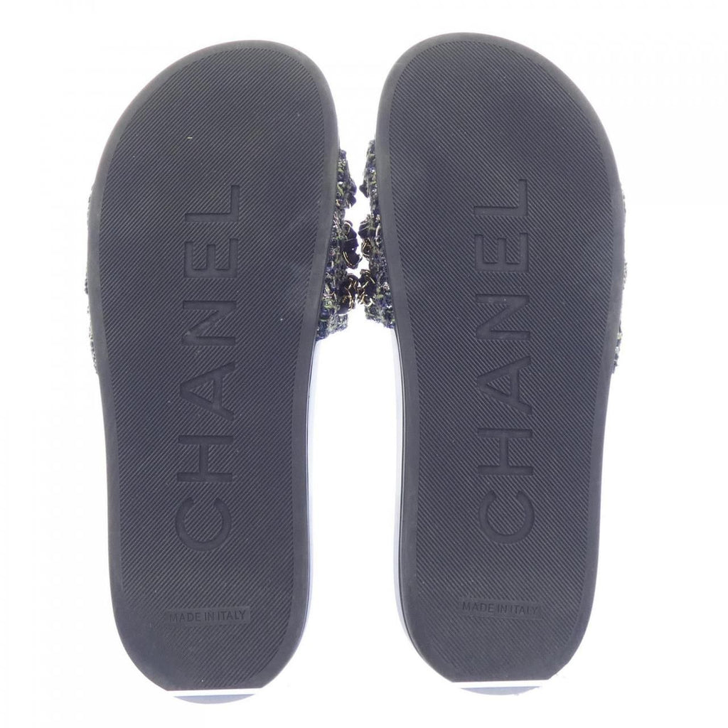 Chanel Sandals Navy — view 4