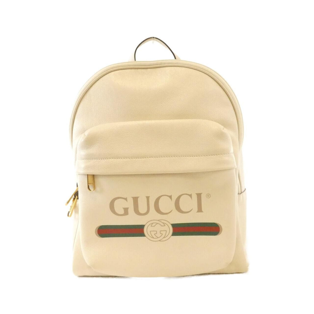 Gucci Print Backpack White