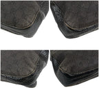 Gucci Horsebit GG Canvas Shoulder Bag Hobo Leather Black — view 5