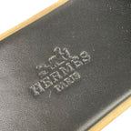 Hermes Mules 37 Eze Black Light Brown Cork Leather — view 9
