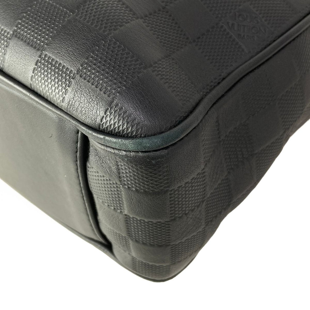 Louis Vuitton Handbag Damier Infini Tadao PM Onyx Leather — view 6