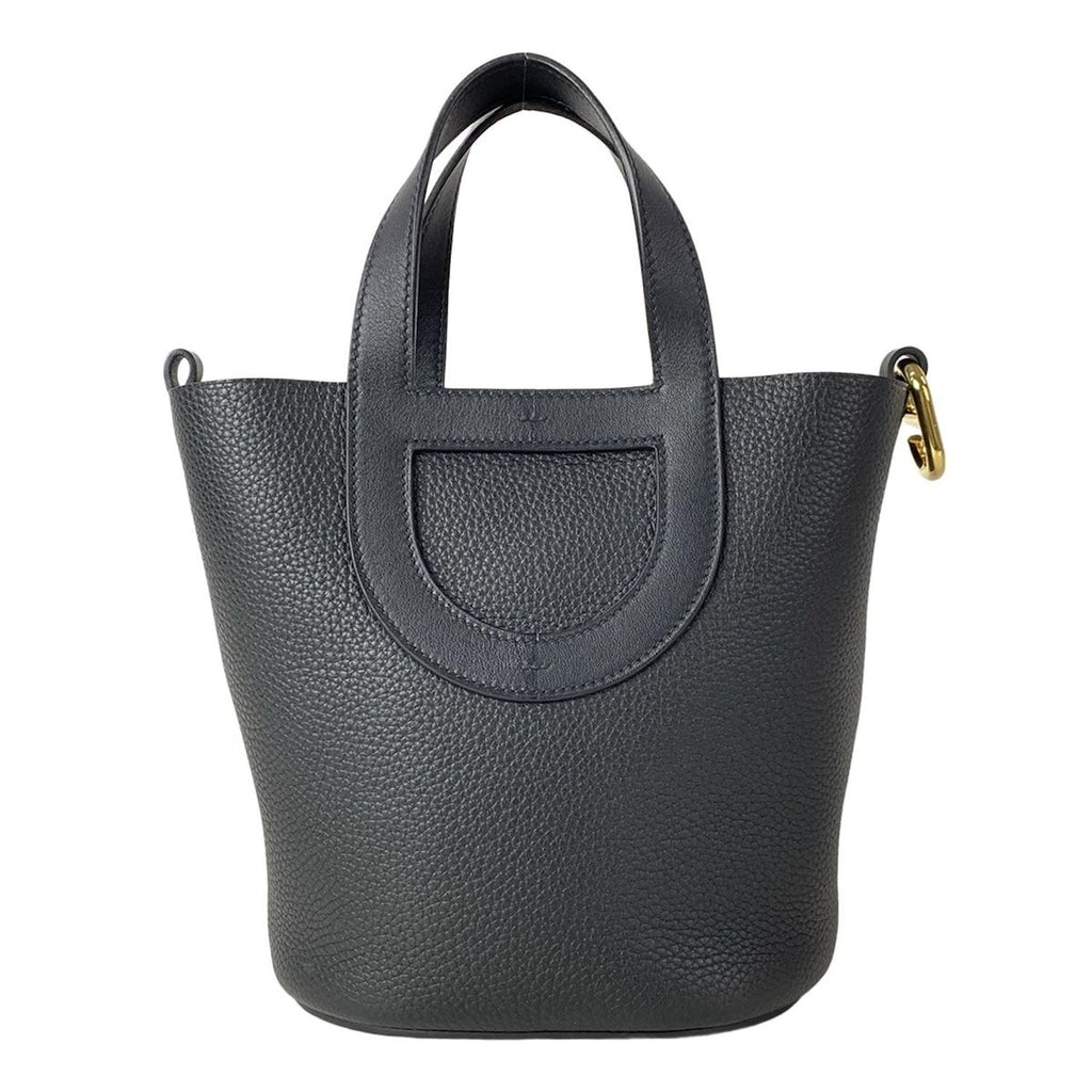 Hermes Handbag in the Loop 18 Black Gold