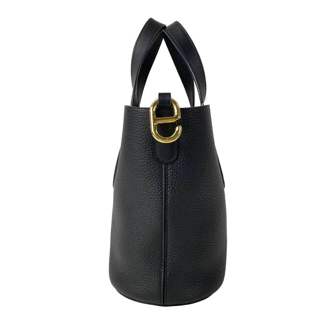 Hermes Handbag in the Loop 18 Black Gold — view 4