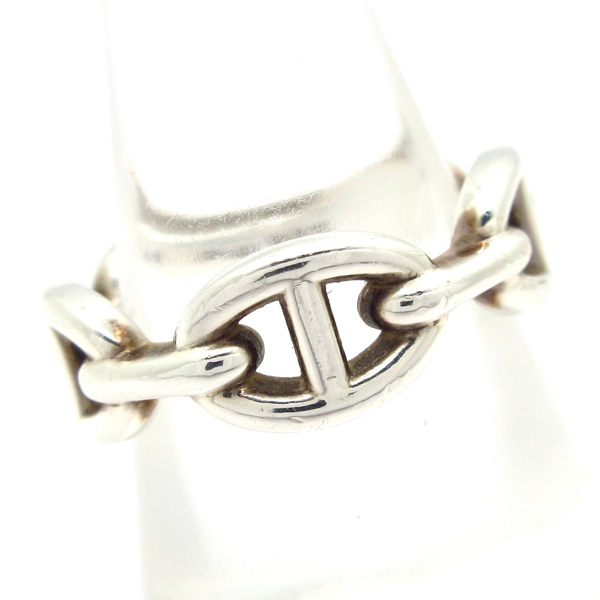 Hermes Ring 56 Enchainee PM Silver — view 2