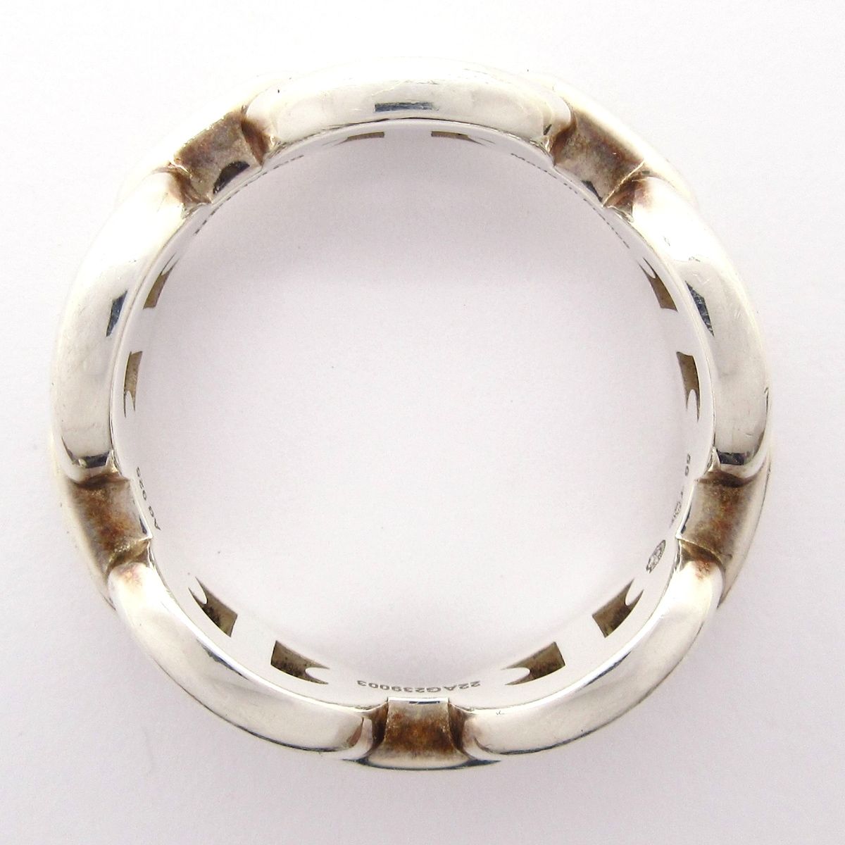 Hermes Ring 56 Enchainee PM Silver — view 4