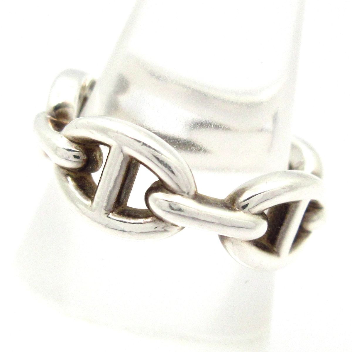 Hermes Ring 56 Enchainee PM Silver — view 7